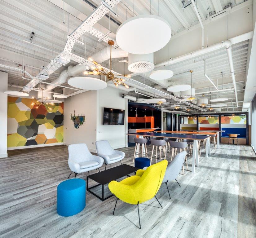 08 Interior of the penrose dock with seats and coffee tables.
