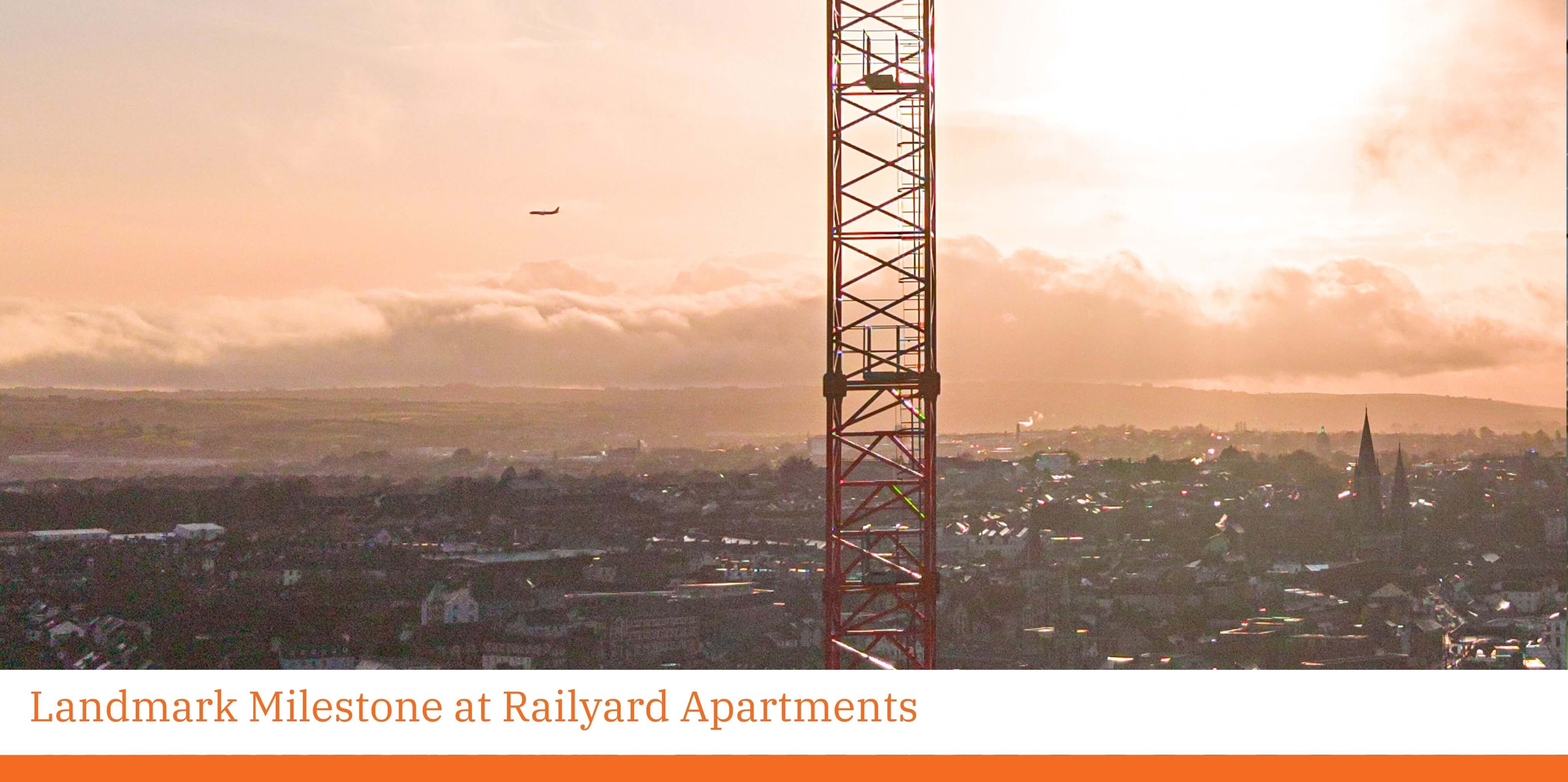 Railyard Apartments Crane Installation